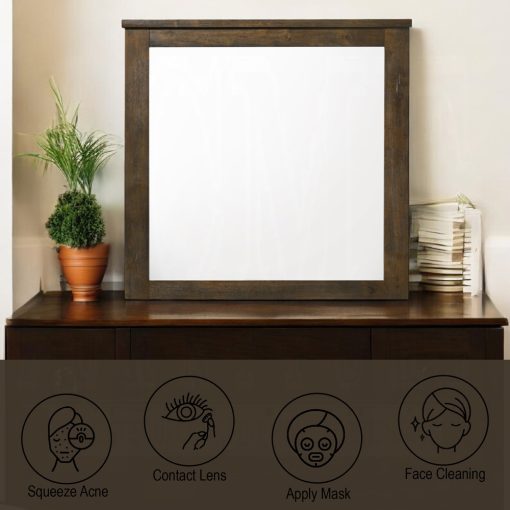 Acme Merrilee Oak Mirror - Image 4