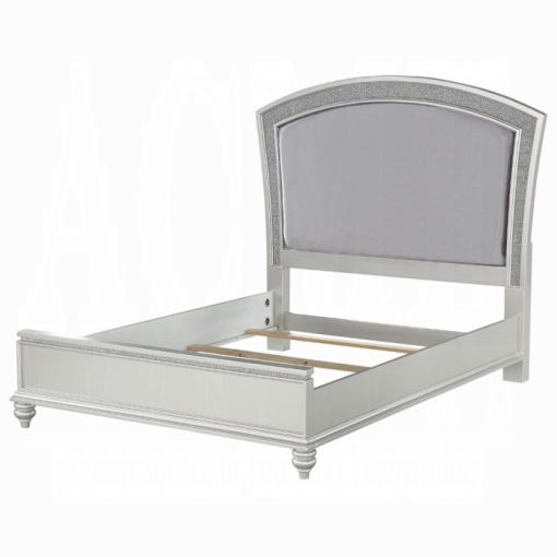 Acme Maverick Fabric & Platinum Bed - Image 2