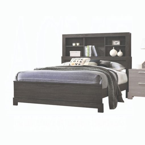 Acme Lantha Gray Oak Bed - Image 2