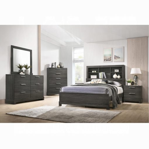 Acme Lantha Gray Oak Mirror - Image 2