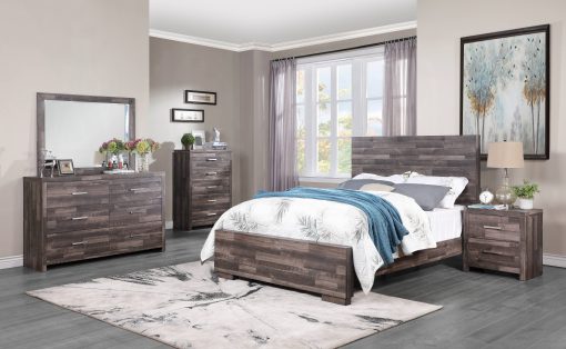 Acme Juniper Dark Oak Bed