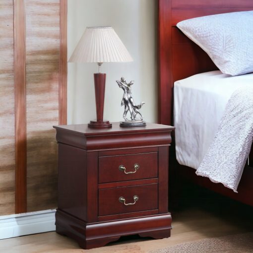 Acme Louis Philippe Cherry Nightstand - Image 11