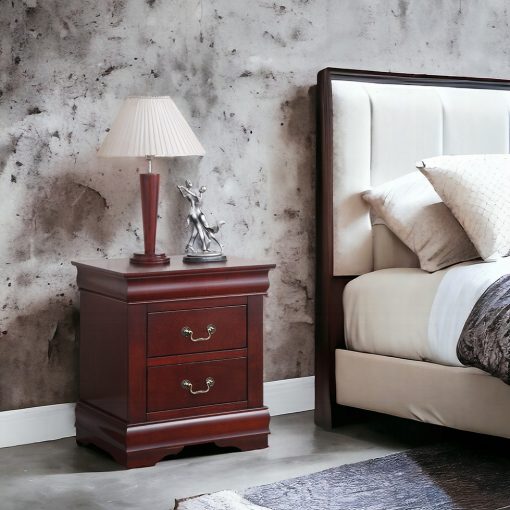 Acme Louis Philippe Cherry Nightstand - Image 12