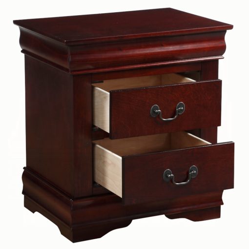 Acme Louis Philippe Cherry Nightstand - Image 4