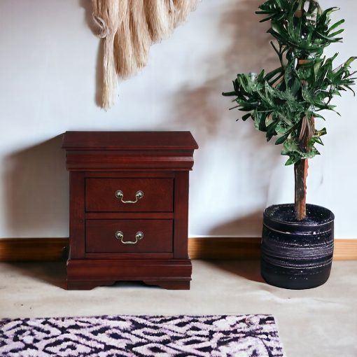 Acme Louis Philippe Cherry Nightstand - Image 8