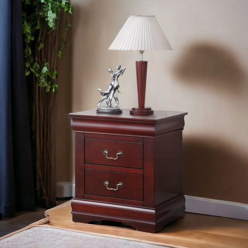 Acme Louis Philippe Cherry Nightstand - Image 9