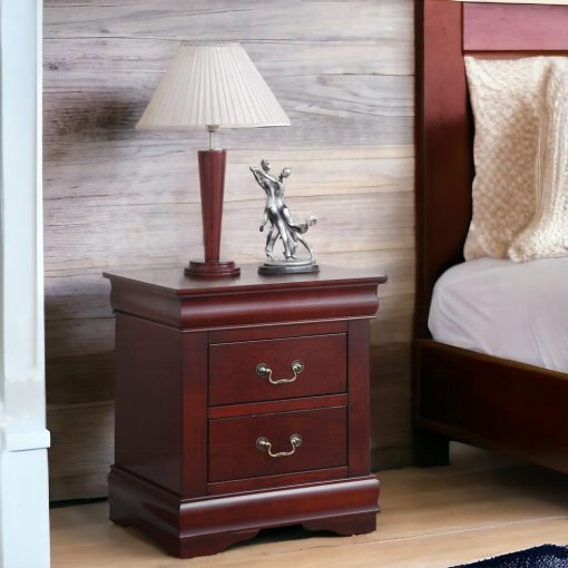 Acme Louis Philippe Cherry Nightstand - Image 10