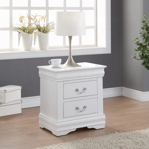 Acme Louis Philippe White Nightstand