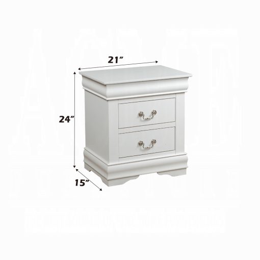 Acme Louis Philippe White Nightstand - Image 6