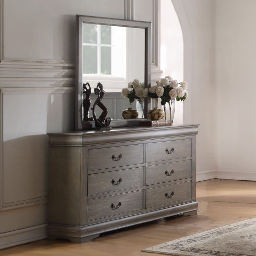 Acme Louis Philippe Antique Gray Mirror - Image 4