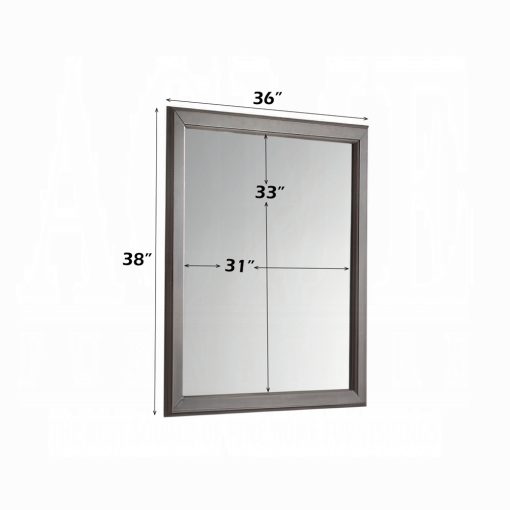 Acme Louis Philippe Antique Gray Mirror - Image 6