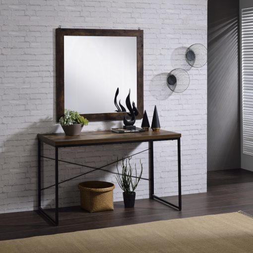 Acme Juvanth Rustic Oak Mirror