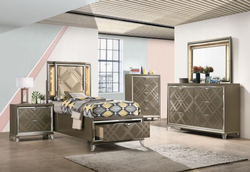 Acme Skylar Dark Champagne Nightstand - Image 6