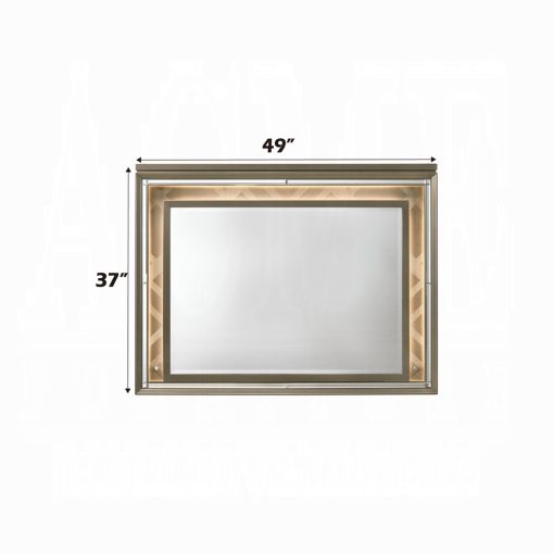 Acme Skylar Dark Champagne Mirror with Led - Image 4