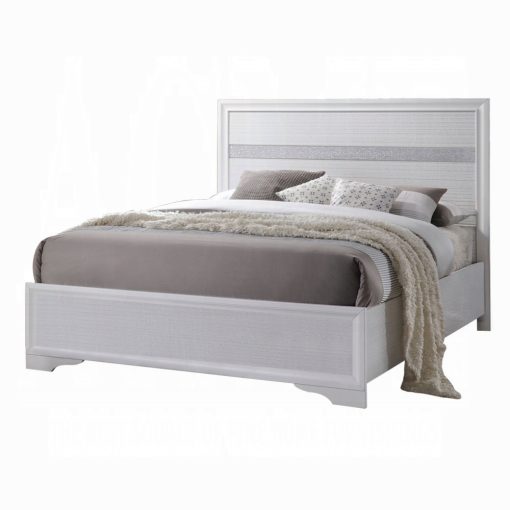 Acme Naima Composite Wood White Bed - Image 3