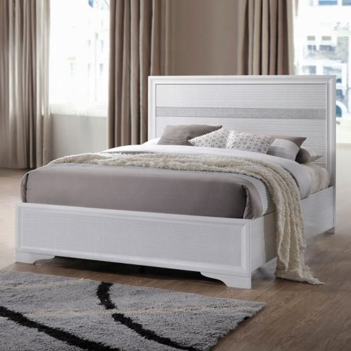 Acme Naima Composite Wood White Bed