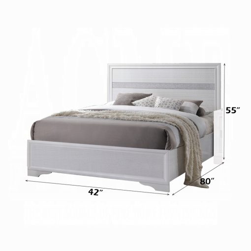Acme Naima Composite Wood White Bed - Image 7