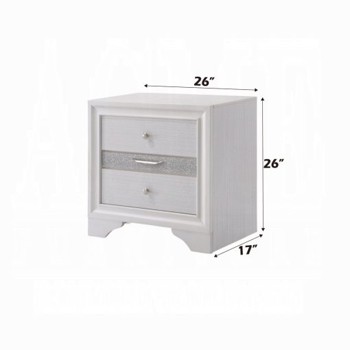 Acme Naima White Nightstand - Image 7