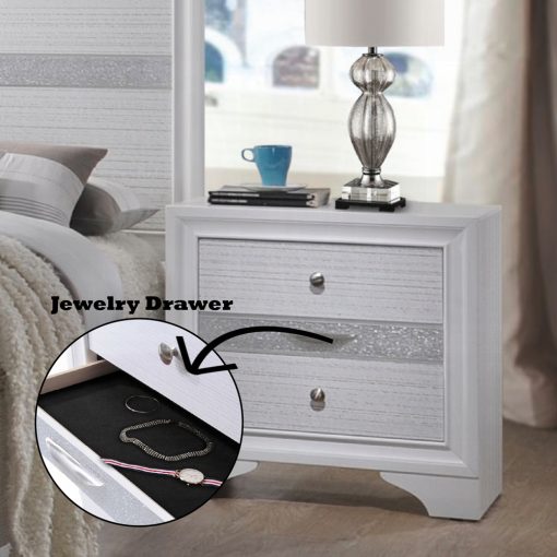 Acme Naima White Nightstand - Image 8