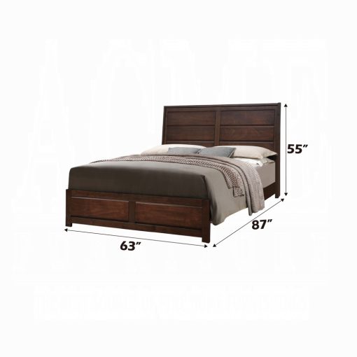 Acme Oberreit Walnut Bed - Image 3