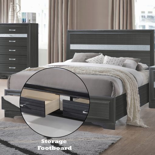 Acme Naima Composite Wood Bed with Storage - Image 16