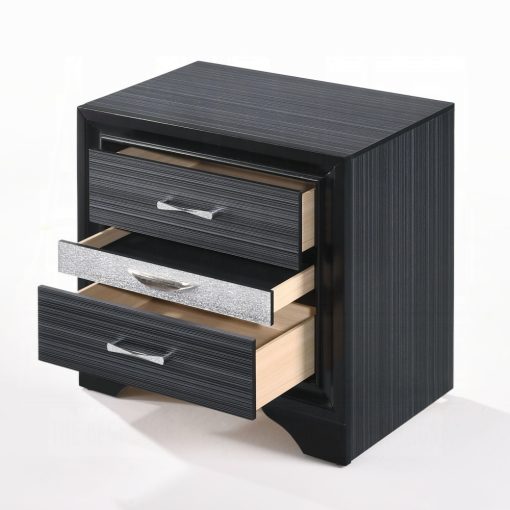 Acme Naima Black Nightstand - Image 4