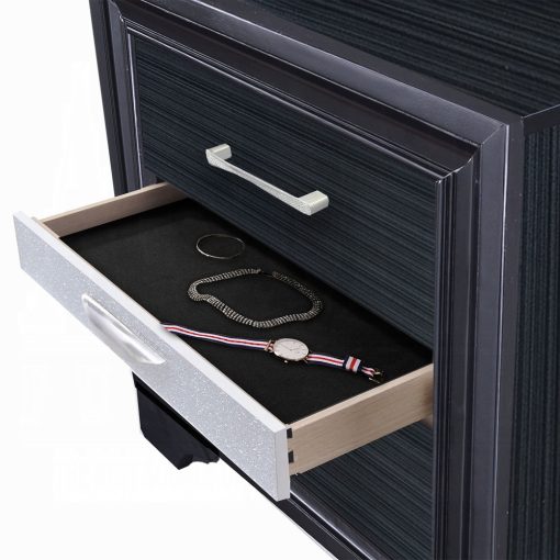 Acme Naima Black Nightstand - Image 7