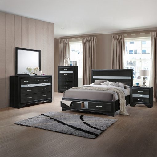 Acme Naima Black Nightstand - Image 5