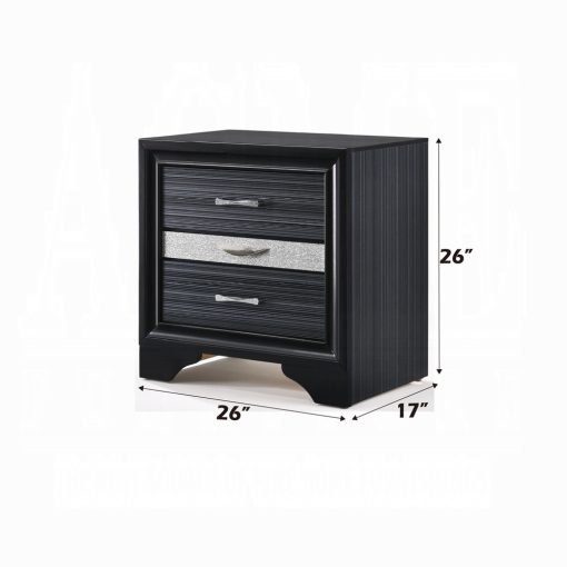 Acme Naima Black Nightstand - Image 8
