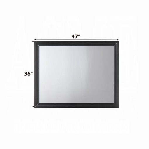 Acme Naima Black Composite Wood Mirror - Image 3