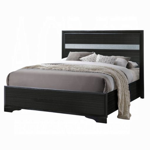 Acme Naima Black Composite Wood Bed - Image 2