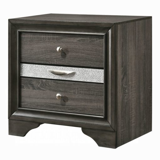 Acme Naima Gray Nightstand - Image 3
