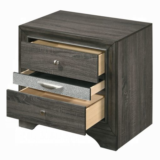 Acme Naima Gray Nightstand - Image 4