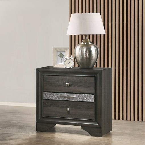 Acme Naima Gray Nightstand