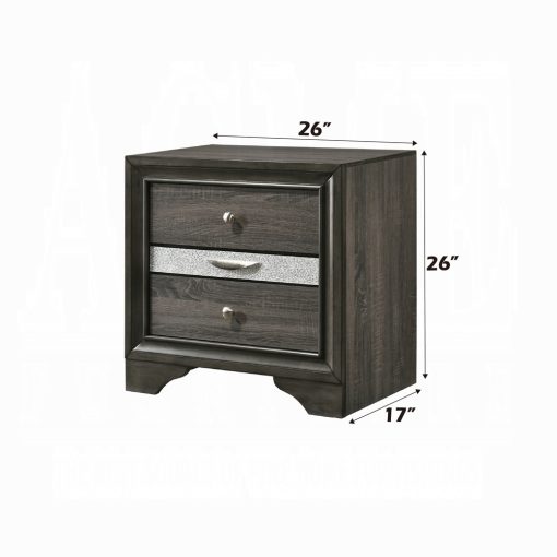 Acme Naima Gray Nightstand - Image 6