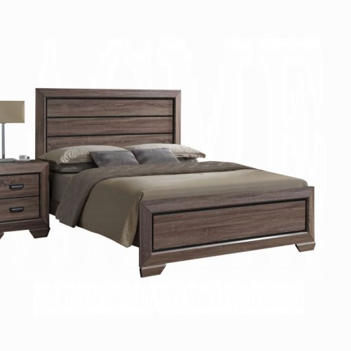 Acme Lyndon Weathered Gray Grain Bed - Image 2