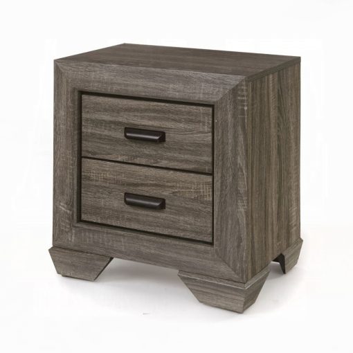 Acme Lyndon Weathered Gray Grain Nightstand