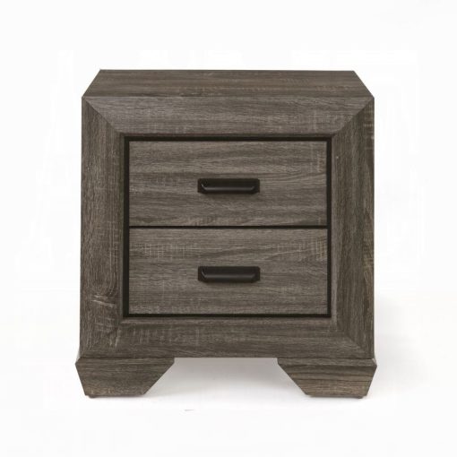 Acme Lyndon Weathered Gray Grain Nightstand - Image 2
