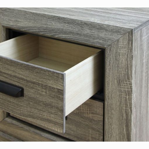 Acme Lyndon Weathered Gray Grain Nightstand - Image 4