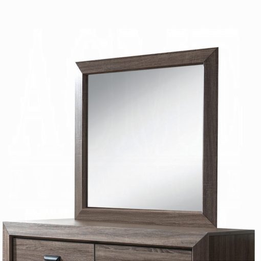 Acme Lyndon Weathered Gray Grain Mirror - Image 3