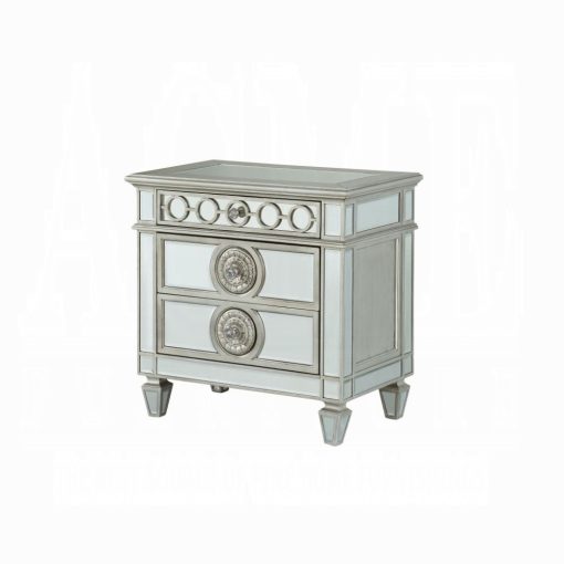 Acme Varian Mirrored Nightstand