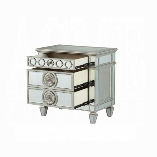 Acme Varian Mirrored Nightstand - Image 6