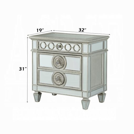 Acme Varian Mirrored Nightstand - Image 8
