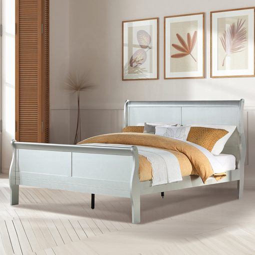 Acme Louis Philippe Platinum Bed - Image 2