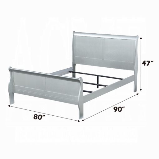 Acme Louis Philippe Platinum Bed - Image 9