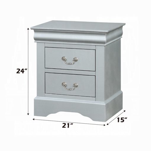 Acme Louis Philippe Platinum Nightstand - Image 10