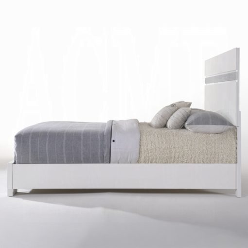 Acme Naima II White High Gloss Bed - Image 3