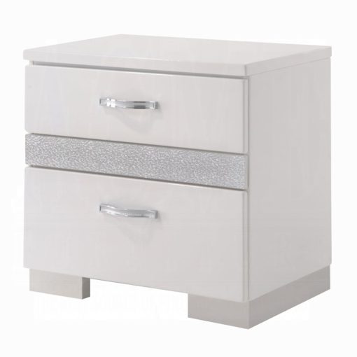 Acme Naima II White High Gloss Nightstand - Image 3
