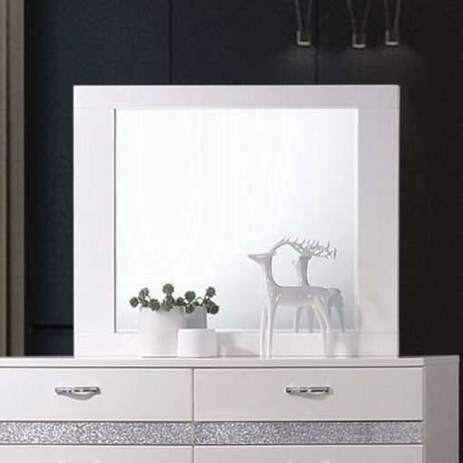 Acme Naima II White High Gloss Mirror