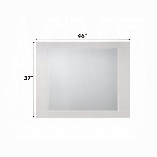 Acme Naima II White High Gloss Mirror - Image 5